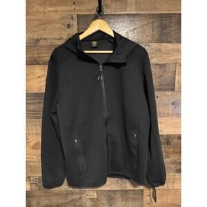 NWT Men's Athletic Works Black Performance Full-Zip Hoodie Jacket (Size M)